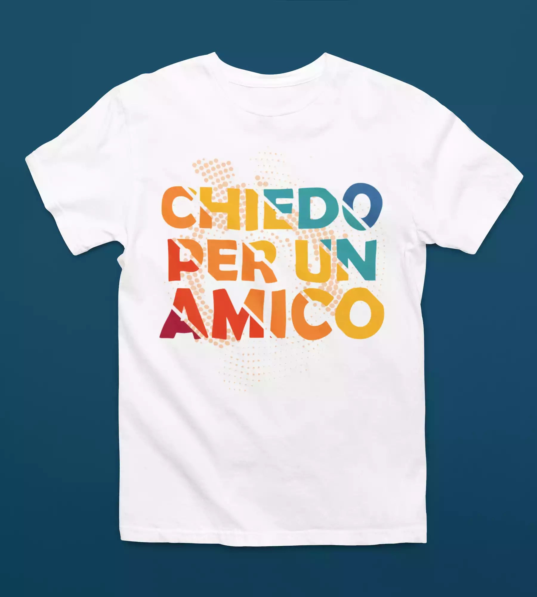 T-Shirt Divertente Uomo Con Stampa Chiedo Per Un Amico