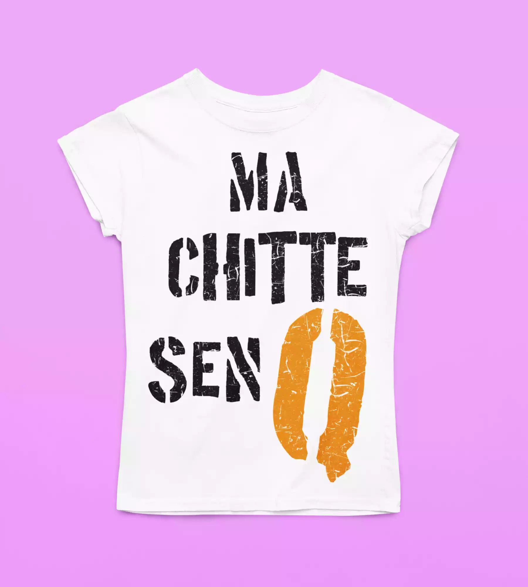 T-Shirt Divertente Donna Con Stampa Ma Chittesen Q