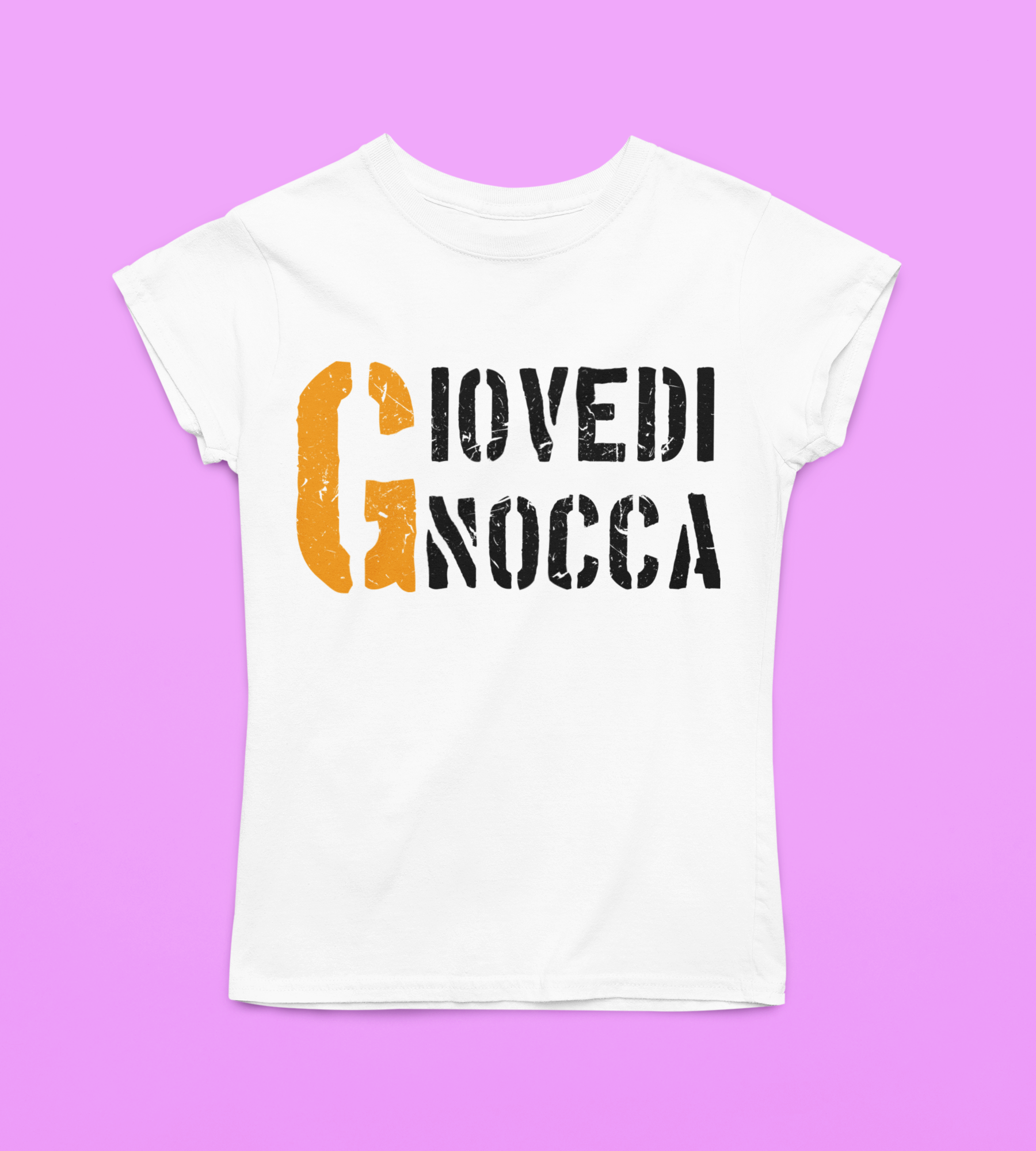 T-Shirt Divertente Donna Con Stampa Giovedi Gnocca