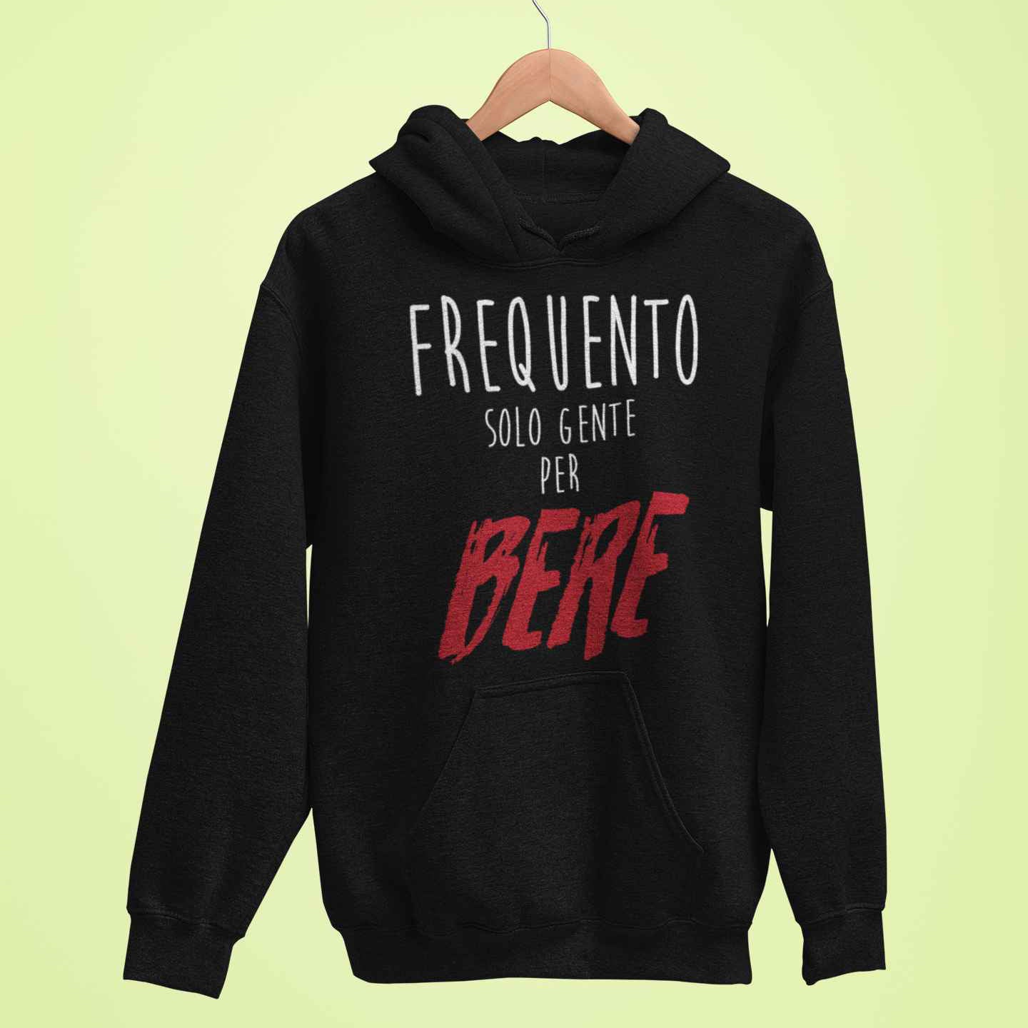 Felpa Con Cappuccio Divertente Unisex Con Stampa Frequento Gente