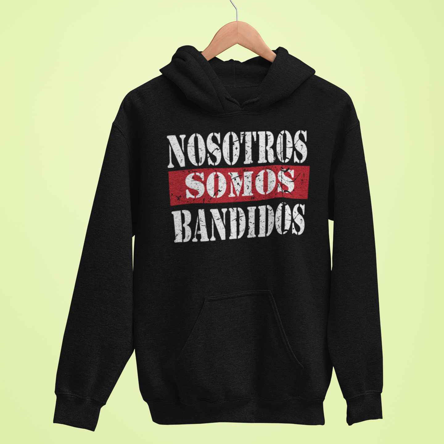 Felpa Con Cappuccio Divertente Unisex Con Stampa Nosotros Somos Bandidos